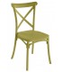 Silla de polipropileno apilable de diseño clásico en color mostaza mdmhogar