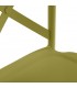 Silla de polipropileno apilable de diseño clásico en color mostaza mdmhogar