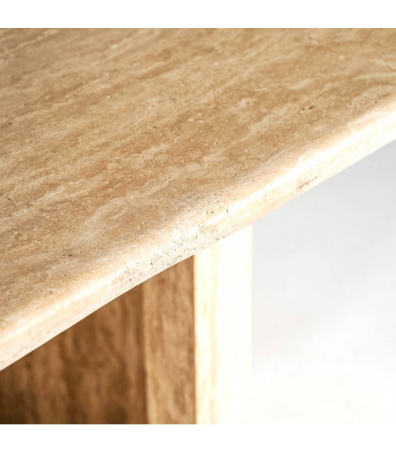 Mesa de comedor muy grande travertino  mdmhogar