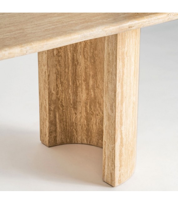 Mesa de comedor muy grande travertino  mdmhogar