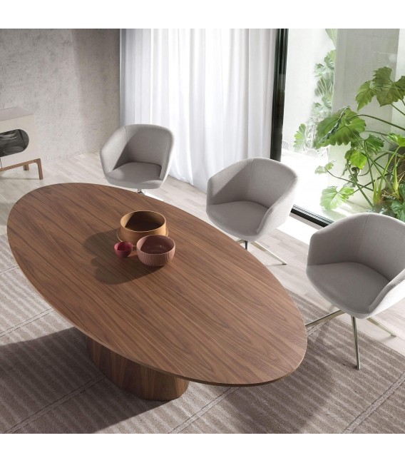 Mesa de comedor ovalada grande mdmhogar