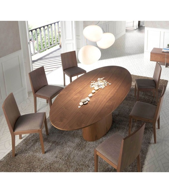 Mesa de comedor ovalada grande mdmhogar