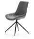 Silla giratoria muy cómoda gris mdmhogar