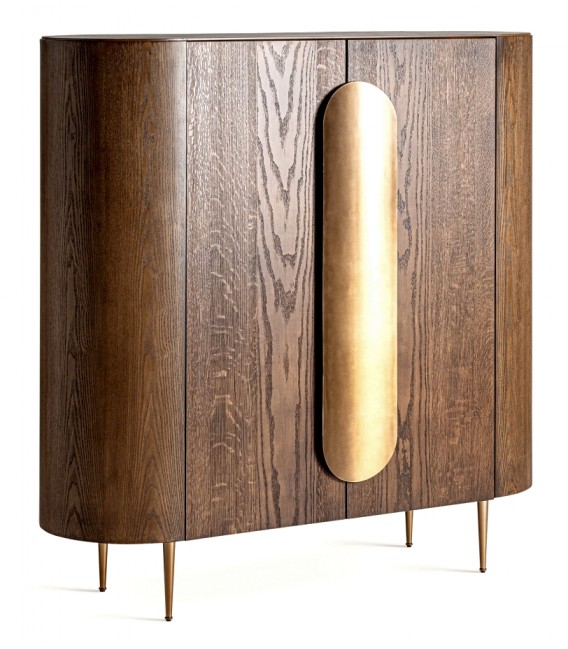 Armario alacena bajo madera de roble tostado  mdmhogar