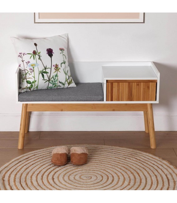 Banco descalzador estilo nórdico  mdmhogar