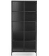 Vitrina de estilo industrial metal negro mdmhogar