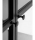 Vitrina de estilo industrial metal negro mdmhogar