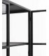 Vitrina de estilo industrial metal negro mdmhogar