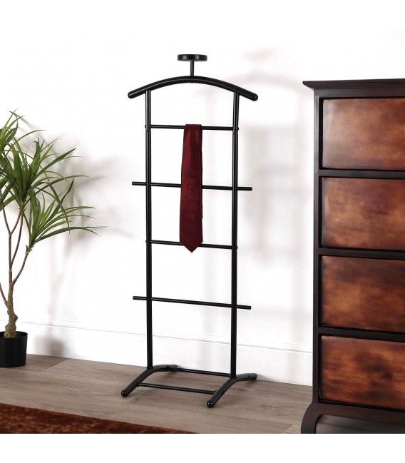 Galán de noche metal negro gran capacidad mdmhogar