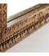 Espejo vestidor madera de mango natural tallado de manera artesanal mdmhogar