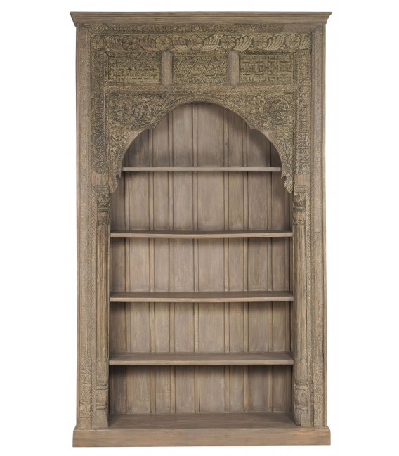 estantería librería madera maciza mdmhogar