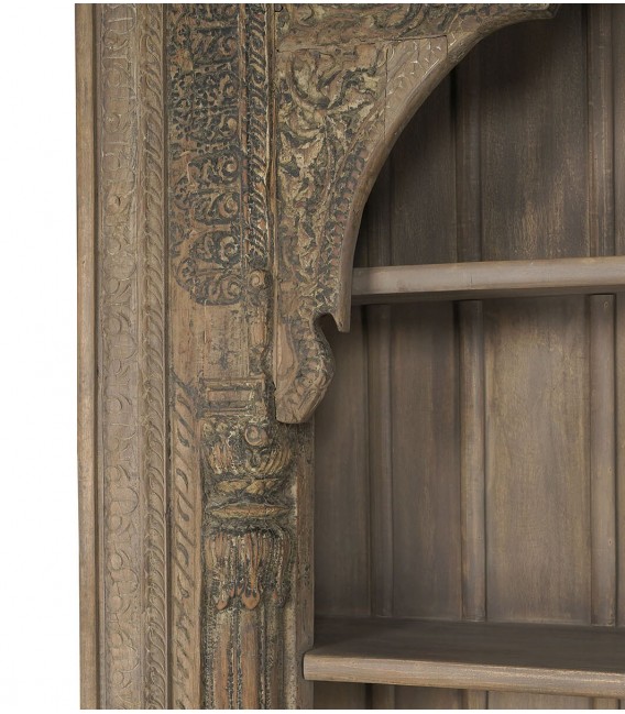 estantería librería madera maciza mdmhogar