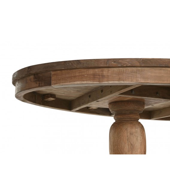 Mesa de comedor ovalada grande realizada en madera de teca mdmhogar