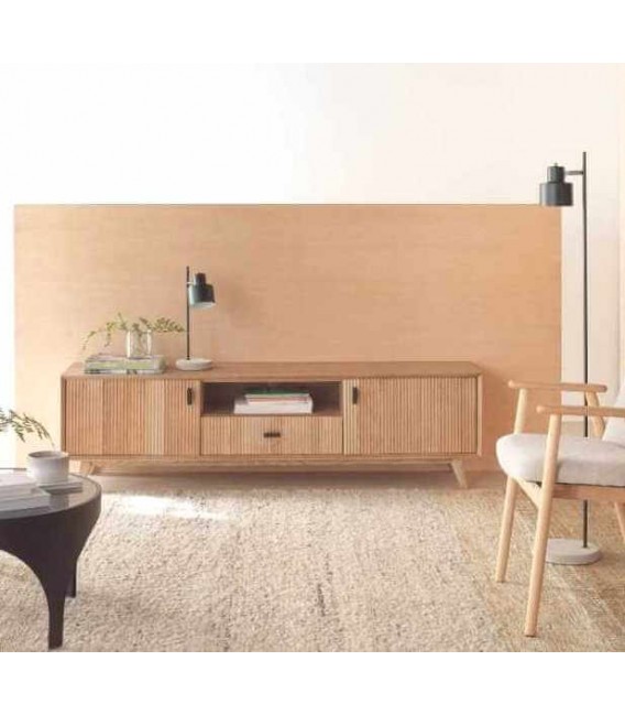 Mueble de TV  madera de fresno natural mdmhogar