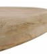 Mesa de comedor redonda grande poli resina efecto yeso madera natural mdmhogar
