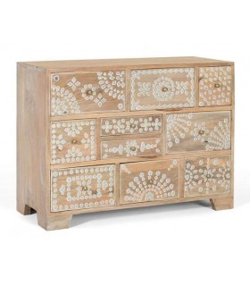 Cómoda pequeña madera maciza mdmhogar