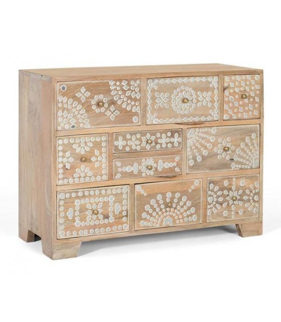 Cómoda pequeña madera maciza mdmhogar