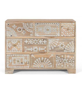 Cómoda pequeña madera maciza mdmhogar