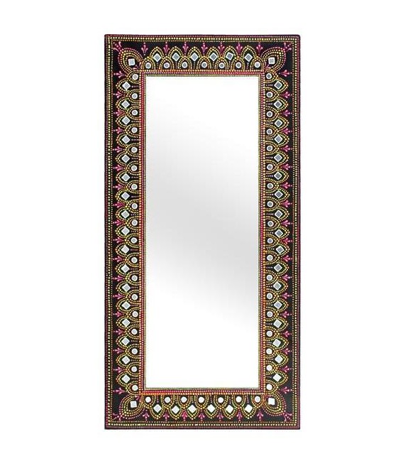 Espejo decorativo pintado a mano por artesanos mdmhogar