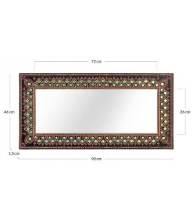 Espejo decorativo pintado a mano por artesanos mdmhogar