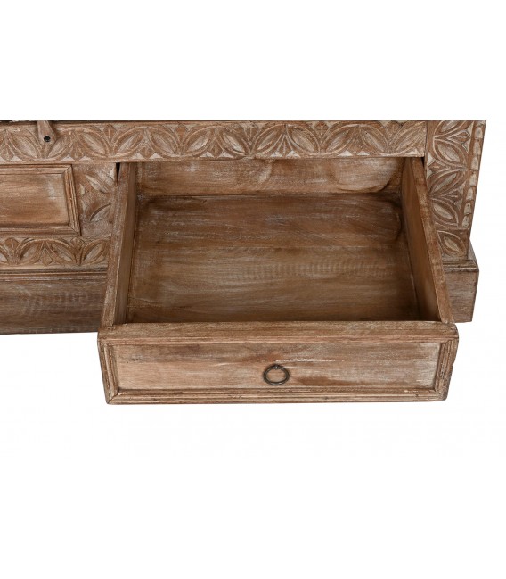 Armario alacena madera de teca tallada mano mdmhogar