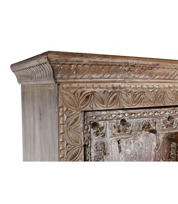 Armario alacena madera de teca tallada mano mdmhogar