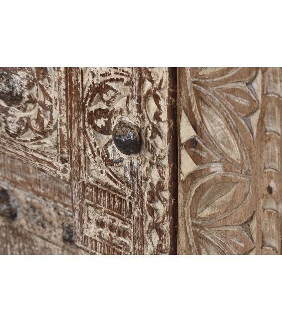 Armario alacena madera de teca tallada mano mdmhogar