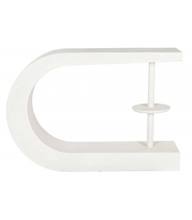 Consola de entrada madera dm blanco efecto yeso original mdmhogar