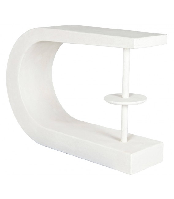 Consola de entrada madera dm blanco efecto yeso original mdmhogar