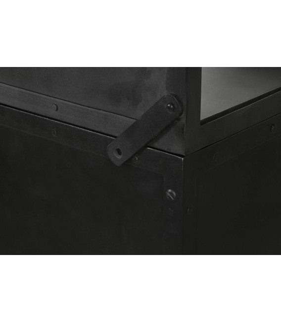 VITRINA GRANDE 142 X 47 X 240 LYON METAL NEGRO