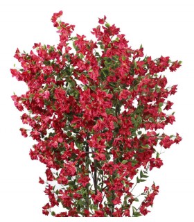 Planta artificial alta con maceta buganvilla roja y verde mdmhogar