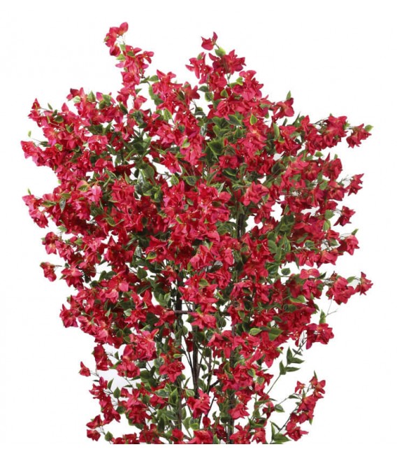 Planta artificial alta con maceta buganvilla roja y verde mdmhogar