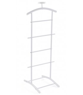 Galán de noche metal blanco robusto de gran capacidad  mdmhogar