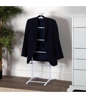 Galán de noche metal blanco robusto de gran capacidad  mdmhogar