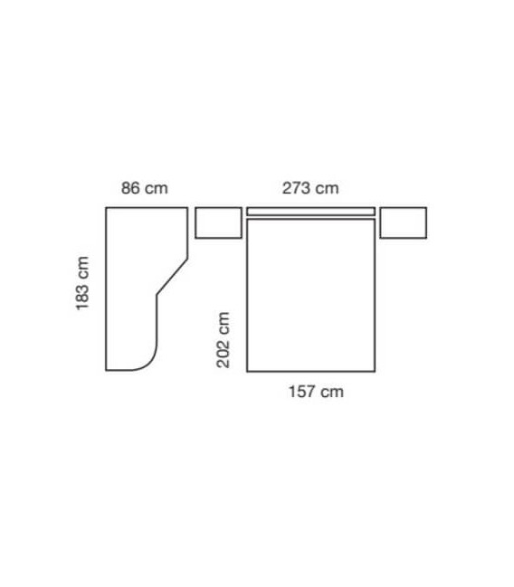 Dormitorio de matrimonio de calidad de fabricación nacional mdmhogar