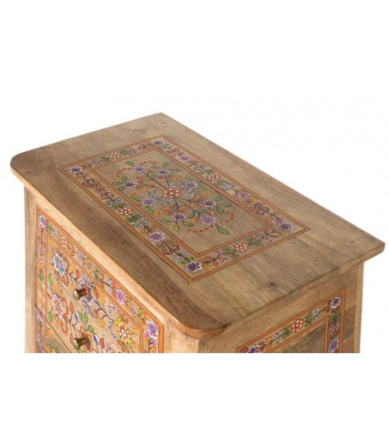 Mesita de noche grande madera mango mdmhogar