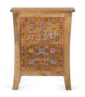 Mesita de noche grande madera mango mdmhogar