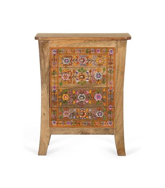 Mesita de noche grande madera mango mdmhogar