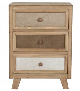 Mesita de noche madera de abeto mdmhogar