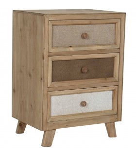 Mesita de noche madera de abeto mdmhogar