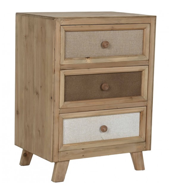 Mesita de noche madera de abeto mdmhogar