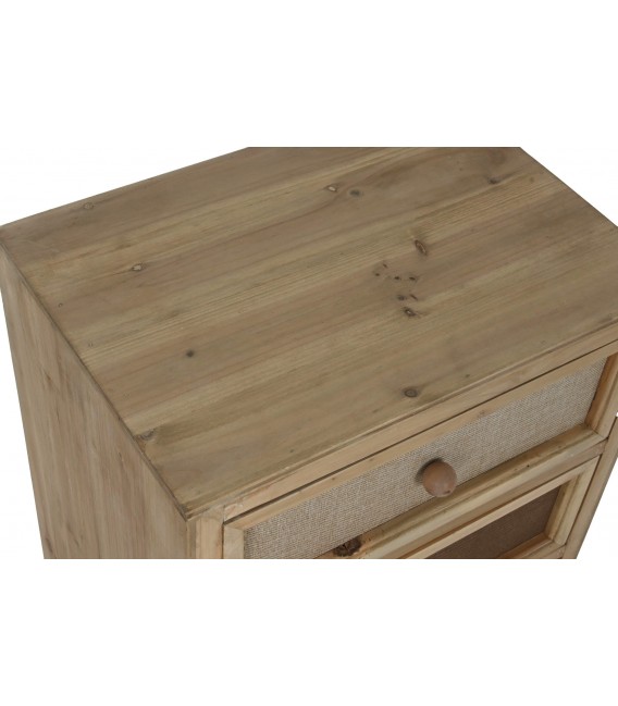 Mesita de noche madera de abeto mdmhogar