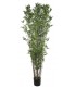Planta artificial con maceta bambú verde de buena calidad mdmhogar