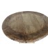 Mesa de comedor redonda madera de teca reciclada mdmhogar