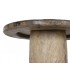 Mesa de comedor redonda madera de teca reciclada mdmhogar