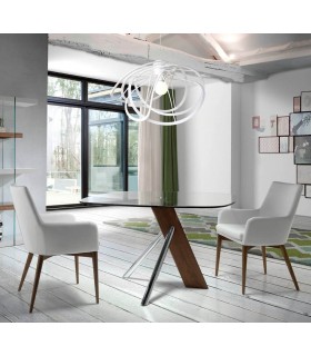 Sillón de comedor cómodo polipiel blanca mdmhogar