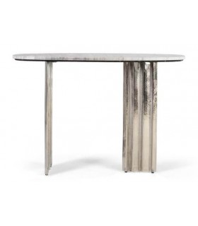 Consola de entrada ovalada diseño elegante y moderno mdmhogar