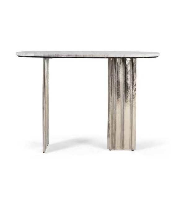 Consola de entrada ovalada diseño elegante y moderno mdmhogar