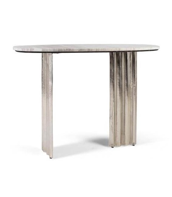 Consola de entrada ovalada diseño elegante y moderno mdmhogar