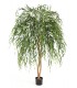 Árbol artificial con maceta alto sauce llorón verde mdmhogar